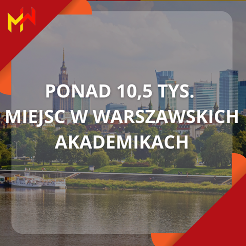 Ponad 10,5 tys. miejsc w warszawskich akademikach
