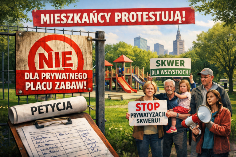 Skwer Krasińskiego na Żoliborzu